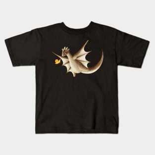 Kawaii Flying Squirrel Dragon - Without Background Kids T-Shirt